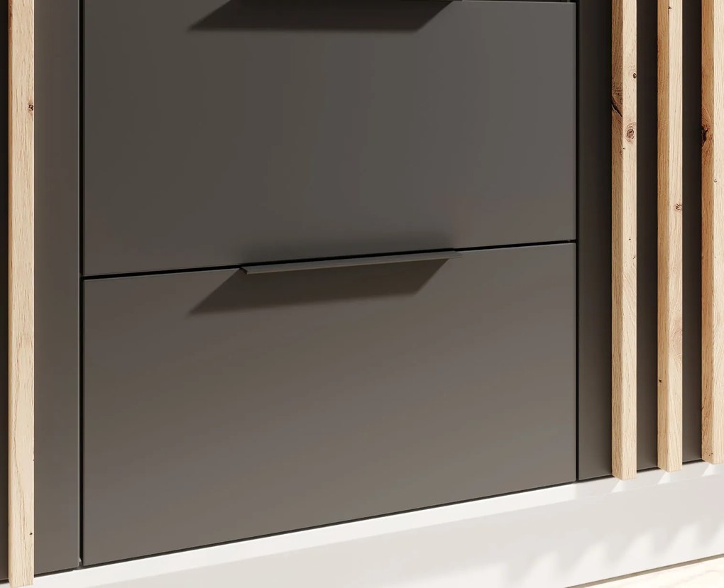 Гардероб Niriam 3-врати-Leuko-Mauro