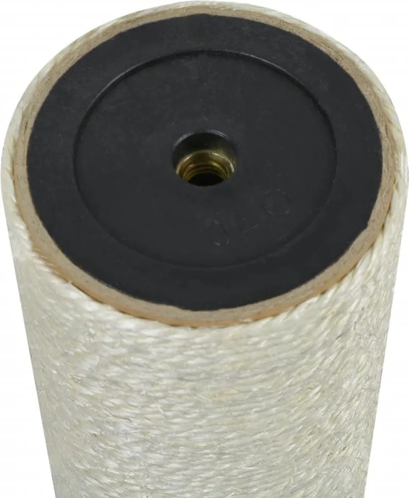 170556 vidaXL Котешка драскалка, 8x40 см, 10 мм, бежова
