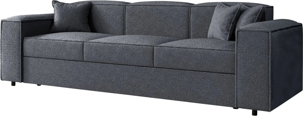 Диван Santos триместен-Тъмно сиво