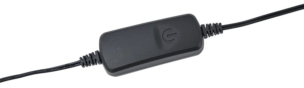 Модерна настолна лампа черна с LED 3-степенно димиране - Twirl