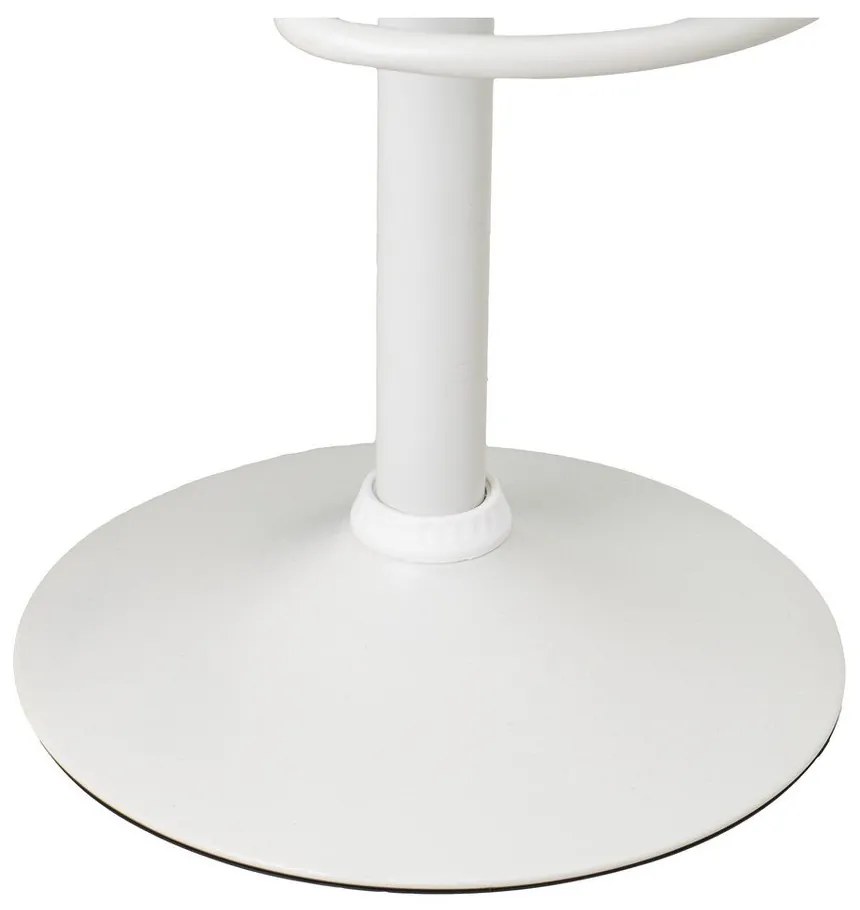 Бели бар столове в комплект от 2 бр. с регулируема височина от имитация на кожа (височина на седалката 72 cm) – Casa Selección