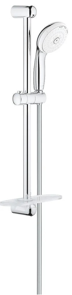 Душ система 27600001, Tempesta 100, Grohe, с тръбно окачване и 3 струи, хром