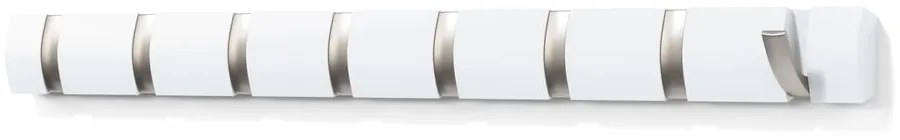 Бяла стенна закачалка от тополово дърво Flip - Umbra