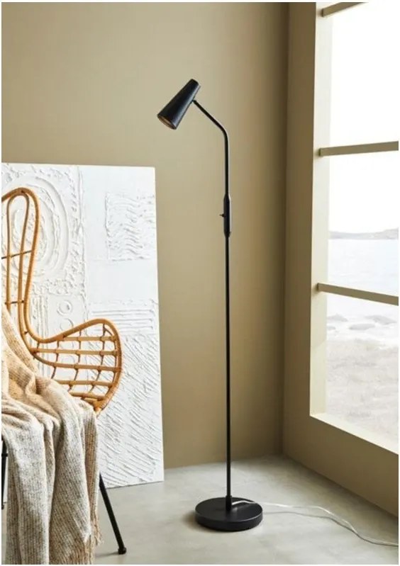 Черна подова лампа , височина 145 cm Crest - Markslöjd