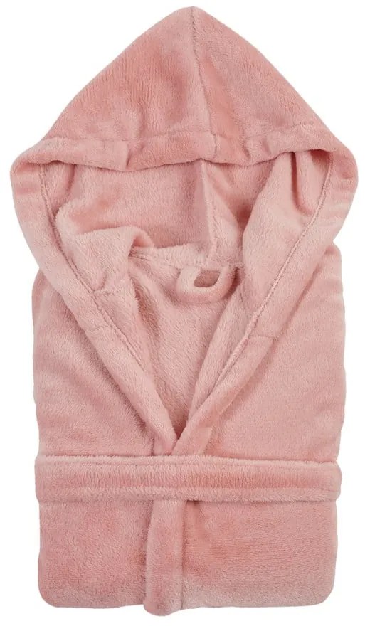 Детски розов халат от микроплюш , размер 122 - 128 - Tiseco Home Studio