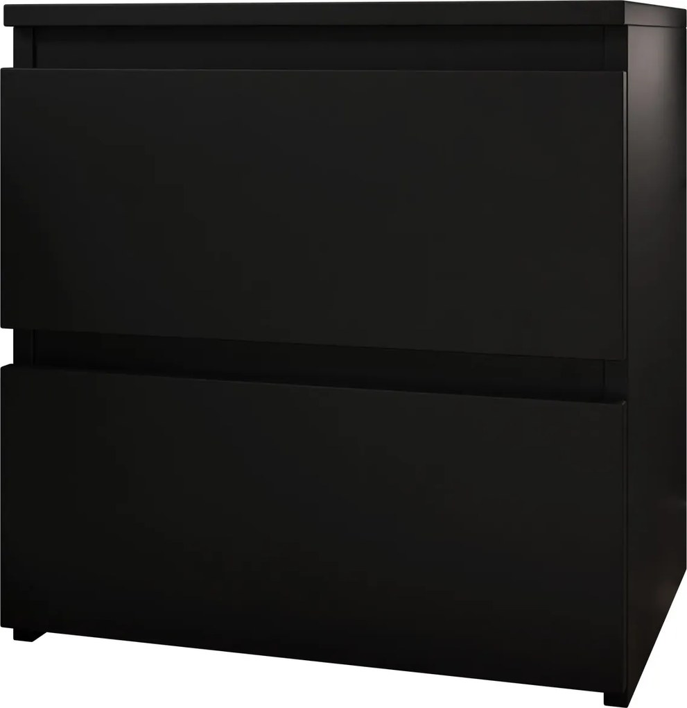 Нощно шкафче Malwa II-черен