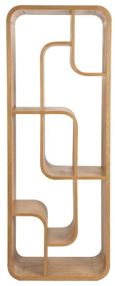 Библиотека от масивен дъб в естествен цвят 60x160x35 cm Seven – Zuiver