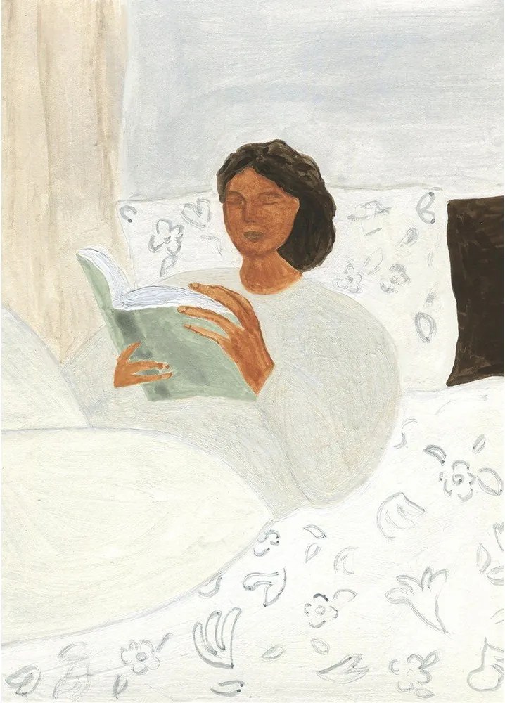 Постер 50x70 cm Morning Read – Isabelle Vandeplassche – The Poster Club