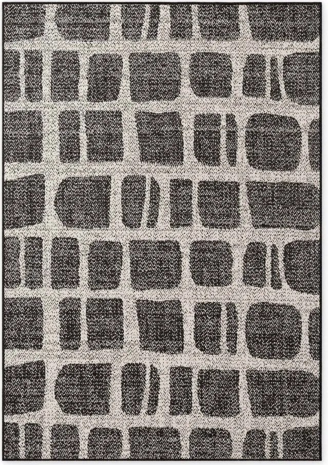 Черен/кремав килим за открито и закрито 160x230 cm Haringey Ruskin – Ted Baker