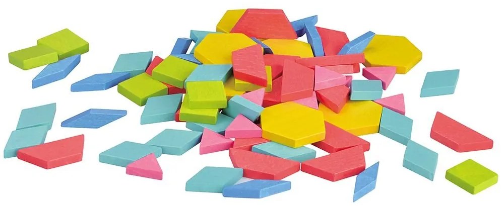 Lelin Toys - Дървен конструктор-мозайка - 250 части