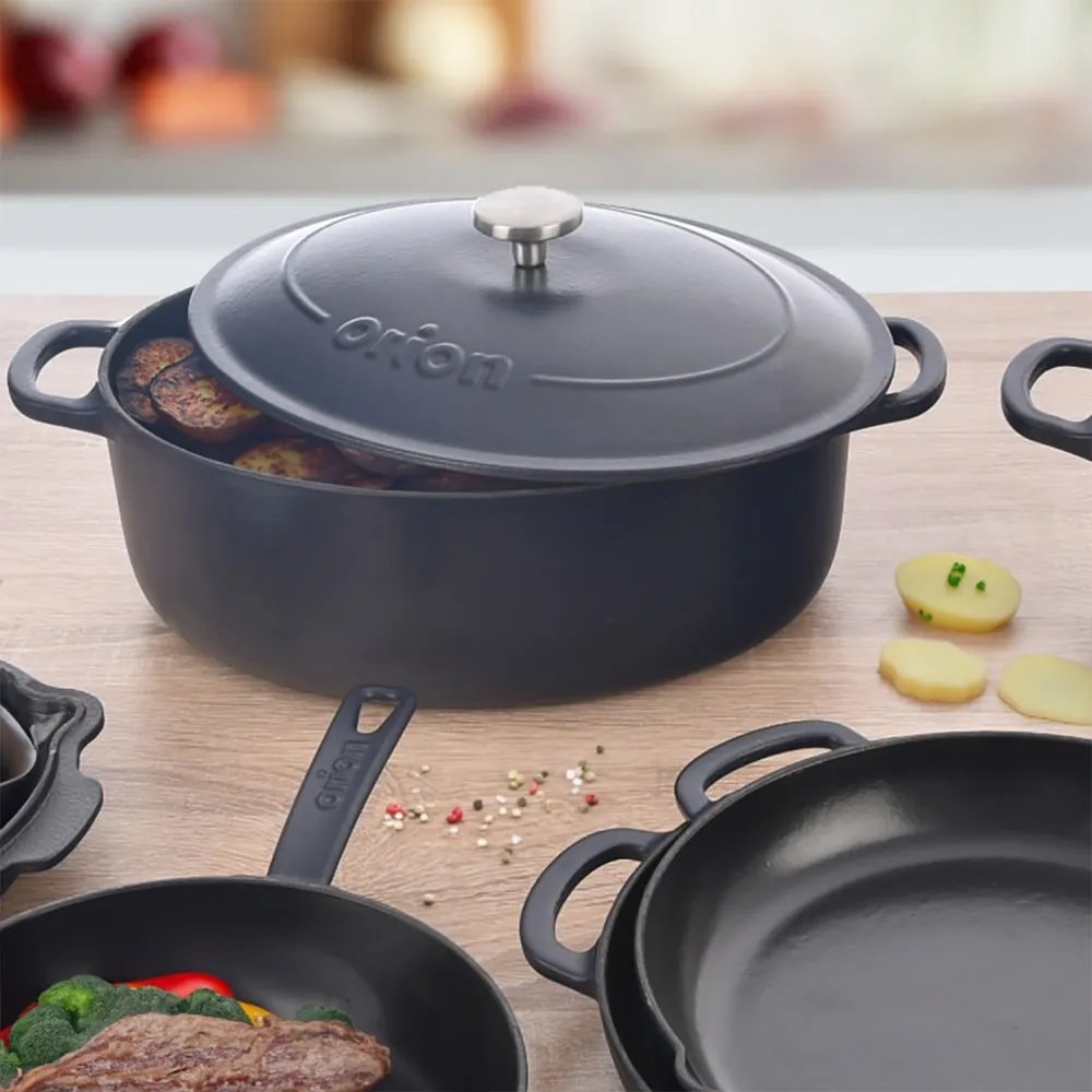 Чугунен съд за готвене 27x42 cm SMALT - Orion