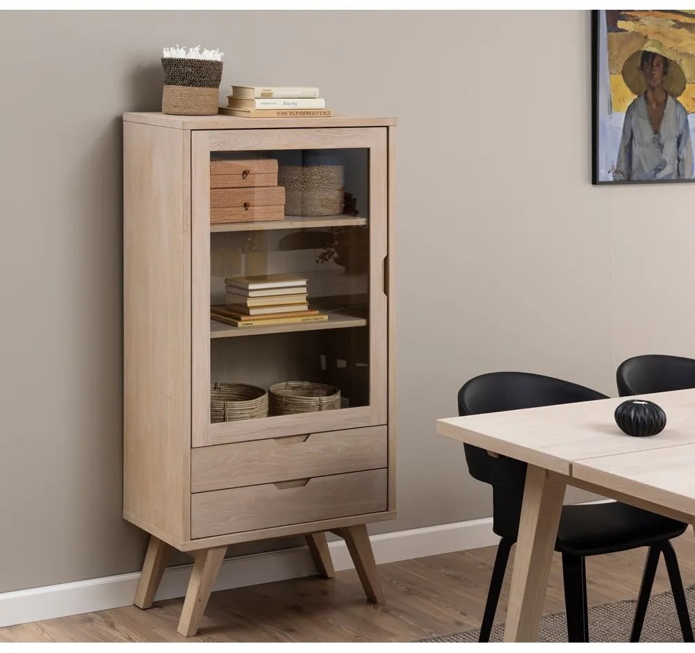 Витрина в дъбов декор 72x145 cm A-Line - Actona