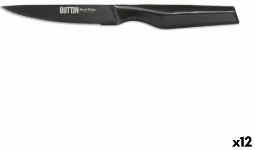 Нож за Котлети Quttin Black edition 11 cm 1,8 mm (12 броя)