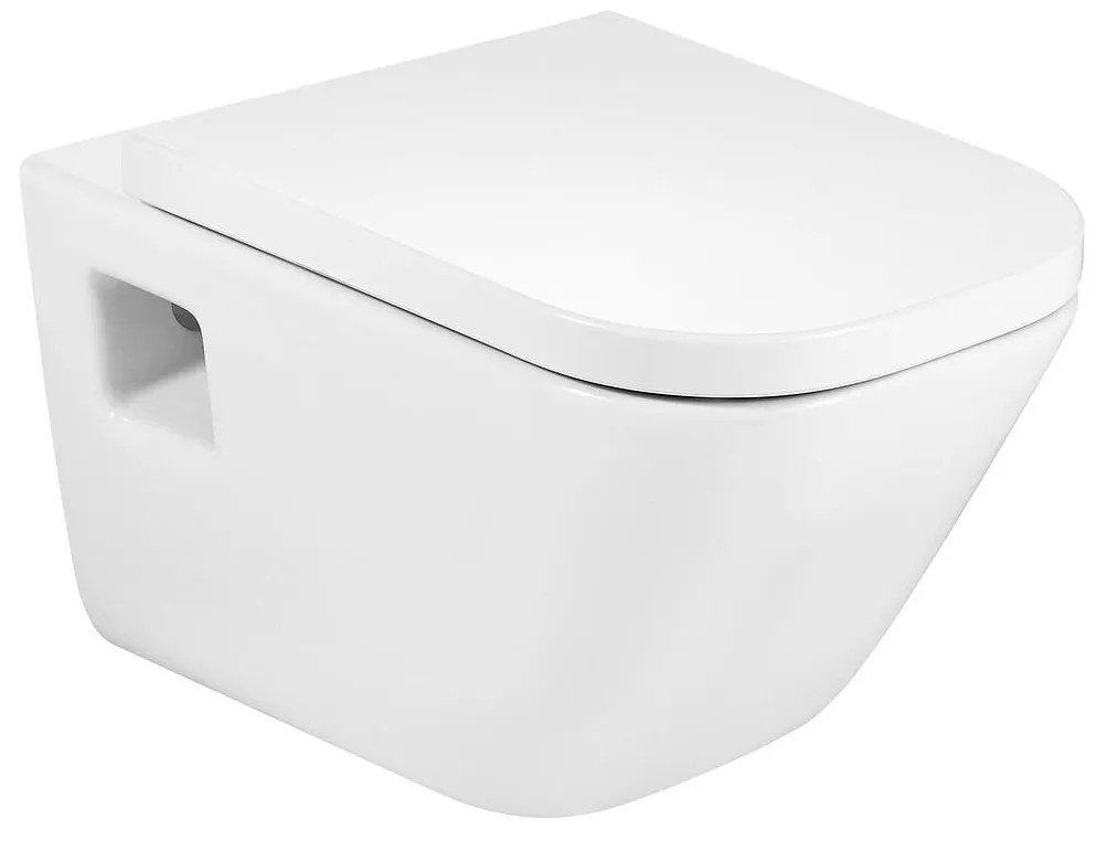 Конзолна тоалетна чиния A34647F000, Square, с видим монтаж, 35x54x40см