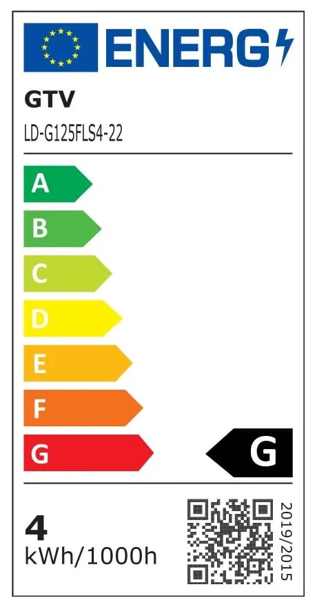 Топла бяла затъмняваща се крушка с нажежаема жичка E27, 4 W – GTV