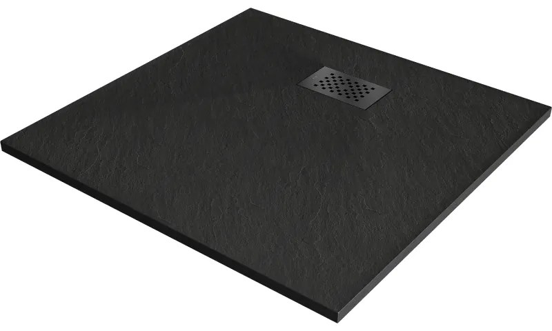 Mexen Hugo квадратен душ-кабина SMC 90 x 90 см, черен, черно покритие - 42709090-B