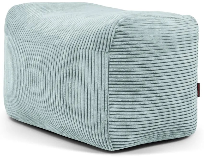 Пуф от рипсено кадифе в цвят мента Plus 70 Lounge – SLOWDOWN
