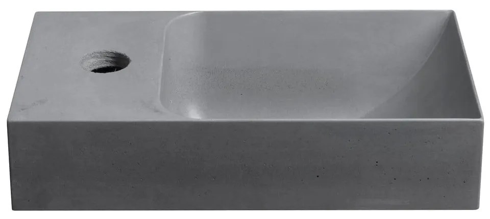 Сив бетонен малък умивалник 31x17 cm Piccolino – Sapho