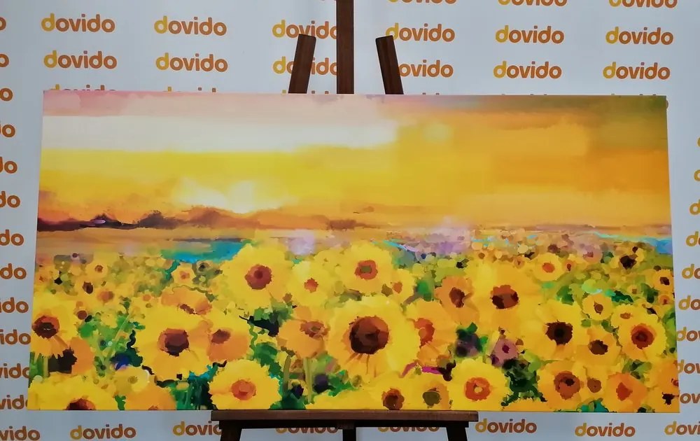 Картина на платно – Слънчогледово поле