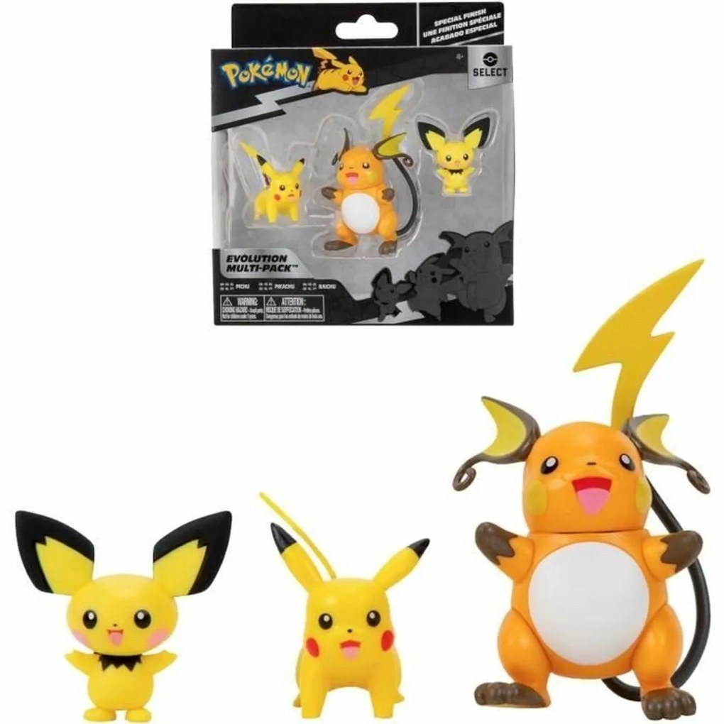 Комплект фигури Pokémon Evolution Multi-Pack: Pikachu