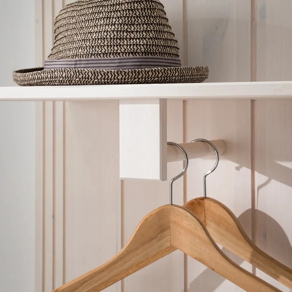 Бял комплект за коридор от масивен бор 60x120x25 cm Anita – Støraa