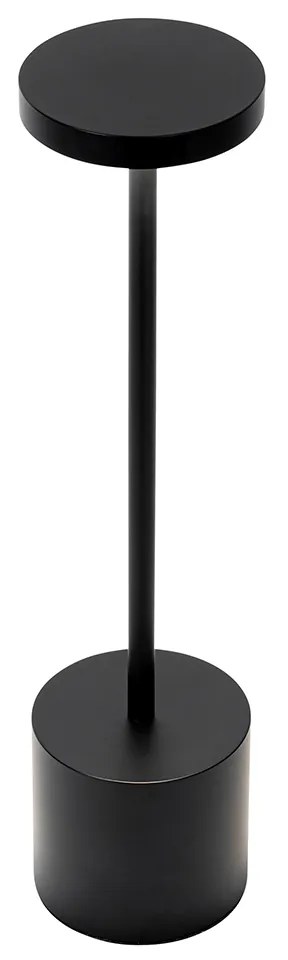 Комплект от 2 настолни лампи за външна употреба черни с LED и димер презареждаеми - Dupont