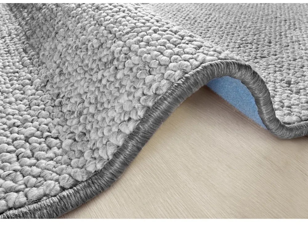 Сив кръгъл килим ø 133 cm Wolly – BT Carpet