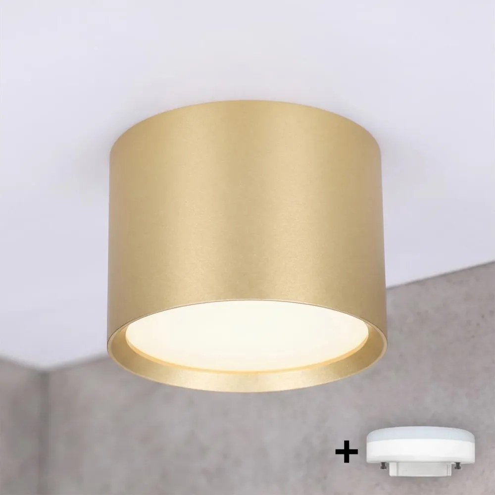 BRILAGI - LED вградено точково осветително тяло за баня SMOOTH 1xGX53/15W/230V 60x82 мм златисто IP54