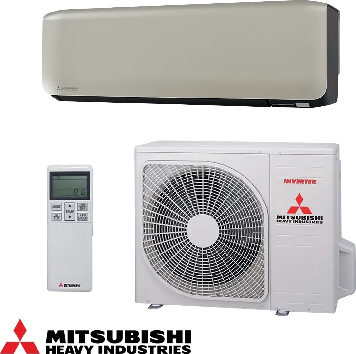 Инверторен климатик Mitsubishi Heavy Industries SRK50ZS-WFT + SRC50ZS-W, 18000 BTU, 36 м2, Wi-Fi, R-32, Бежов/Черен