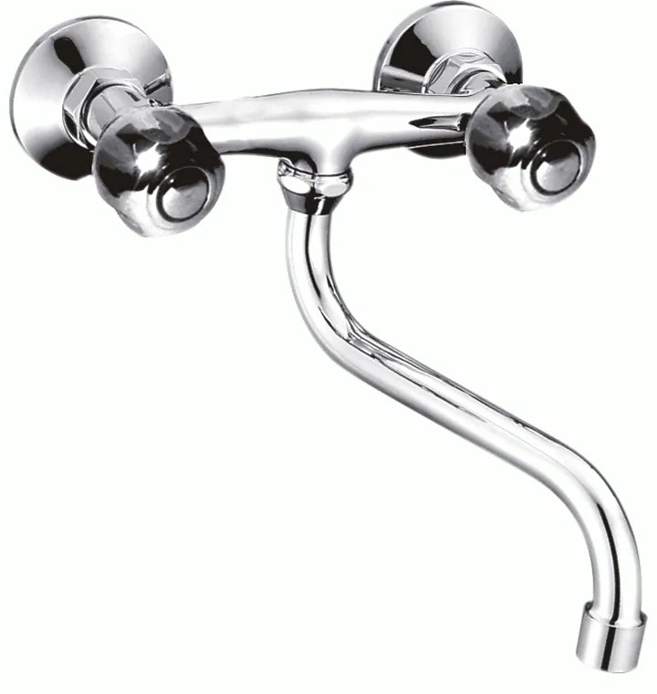Смесител за кухня КЛИЕР ICF 5015838C M7116, месингов, хром,15.6х10.6см