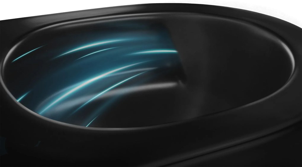 тоалетна чиния Rea Carlo Mini Tornado NF BLACK MATT