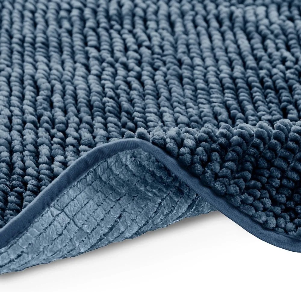 Тъмносиня постелка за баня , 50 x 70 cm Bati - AmeliaHome