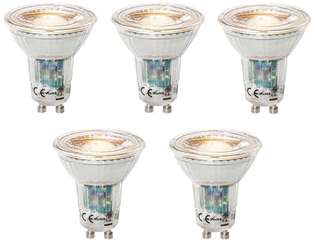 Комплект от 5 димируеми LED крушки GU10 3W 200 lm 2200 - 6500K