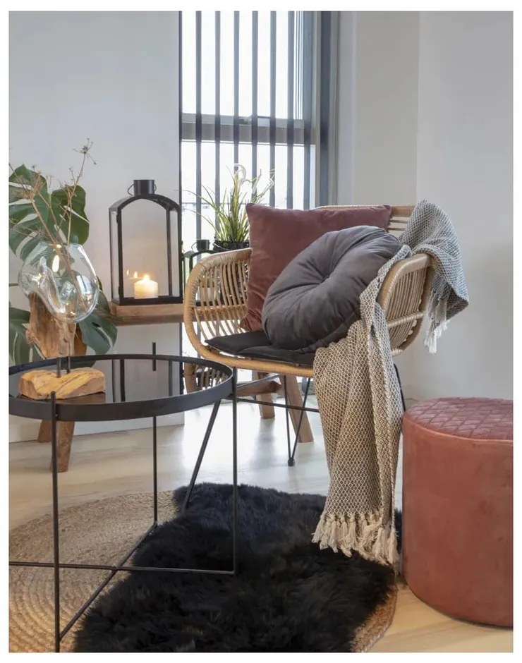 Černá ovčí kožešina House Nordic