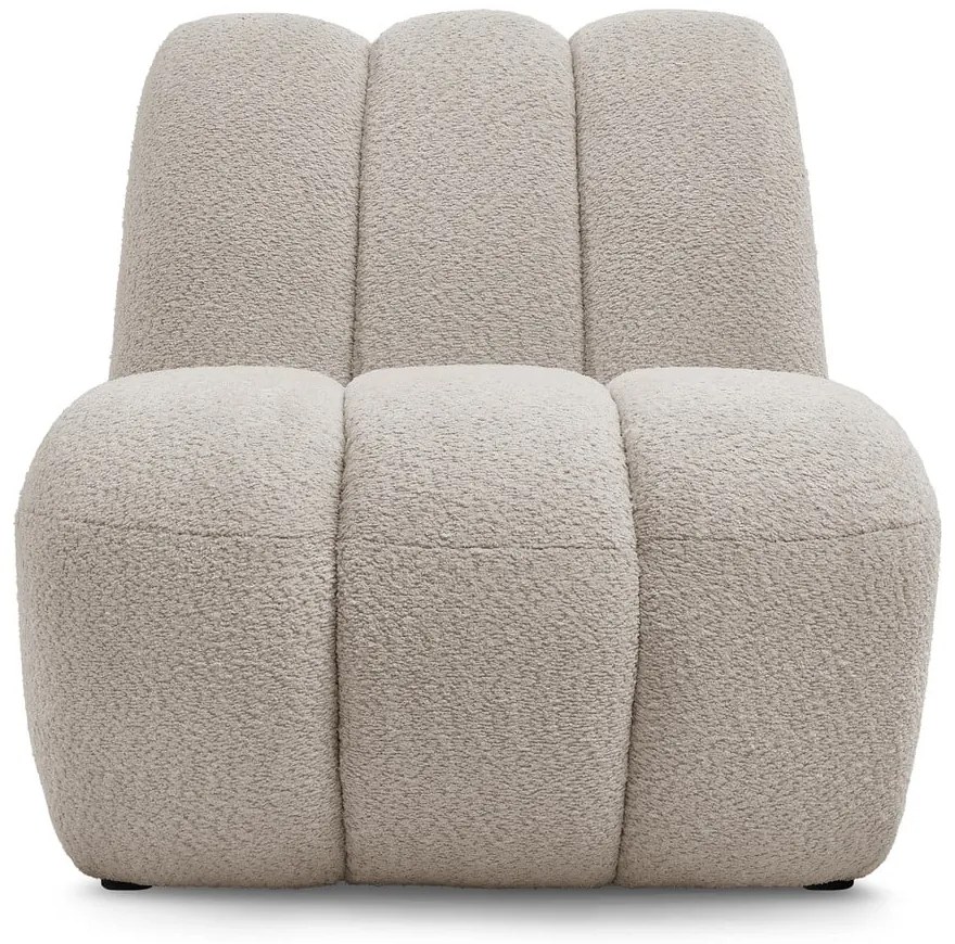 Бежово кресло от прежда с примки от букле Janissaire – Bobochic Paris