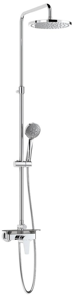 Душ система A5A9790C00, Roca, с полица, хром, 127.5х40см