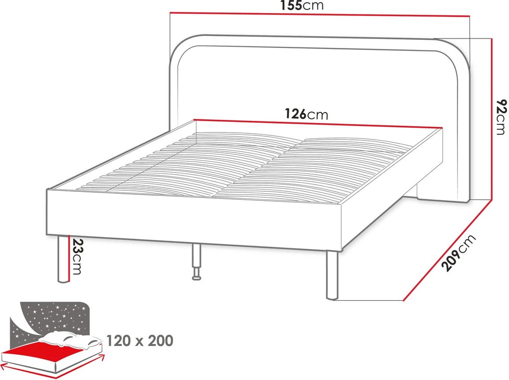Детско легло Harmony-120 x 200