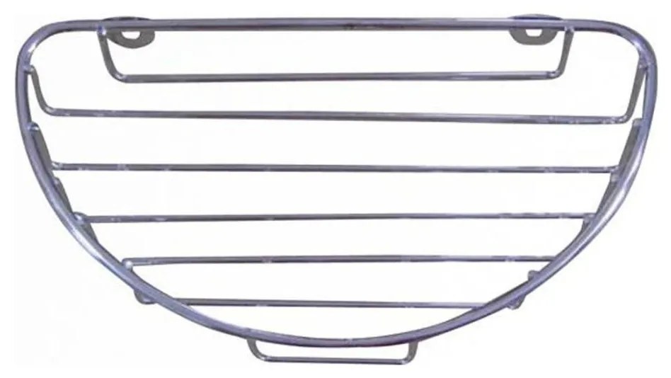 Стенен рафт за душ 12,7x23 cm лъскав хром