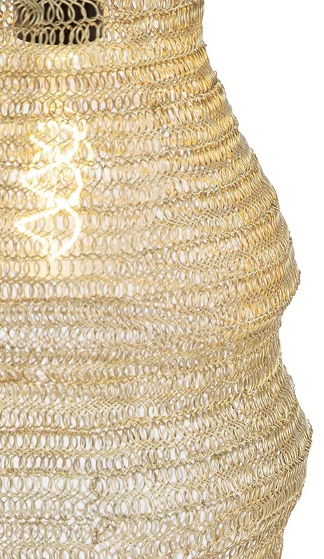 Ориенталски висящ аплик златен - Nidum Rombo