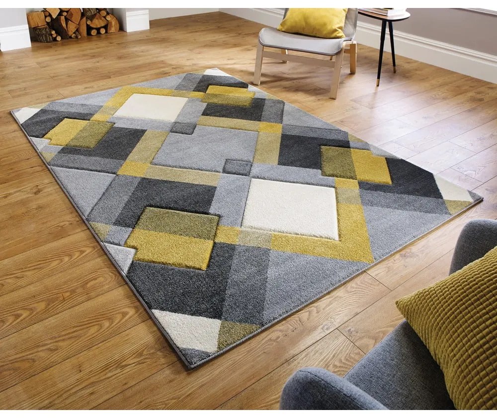 Жълт/сив килим 120x170 cm Nimbus – Flair Rugs