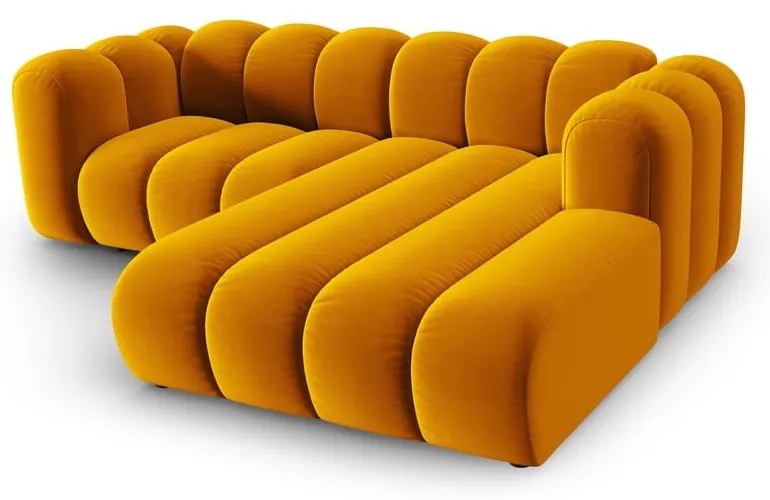Жълт ъглов диван (десен ъгъл) Lupine – Micadoni Home