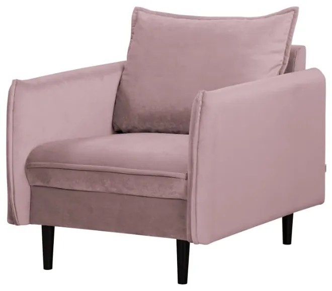 Кадифено кресло в цвят лавандула Juli – Ropez
