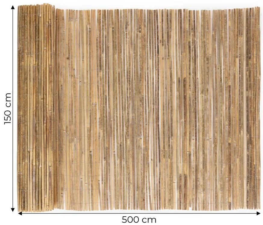 Бамбуков параван 150 cm x 500 cm