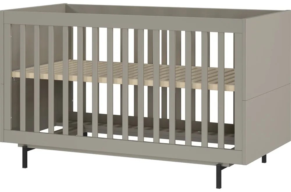 Сиво детско легло 70x140 cm с включена подматрачна рамка Tomino – Germania