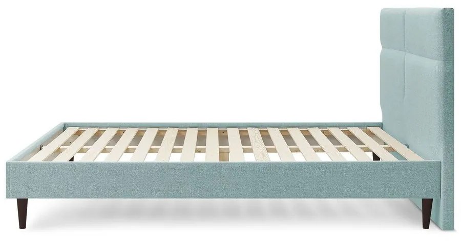 Тюркоазено тапицирано двойно легло с решетка 180x200 cm Elyna - Bobochic Paris