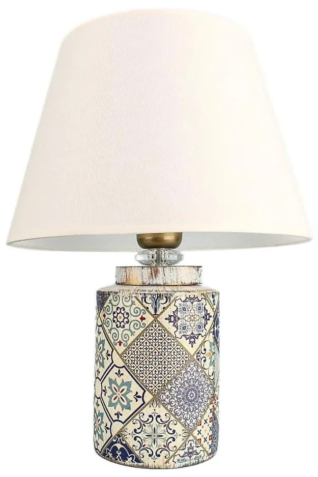 Настолна лампа RAMZES 1xE27/40W/230V бяла/сива