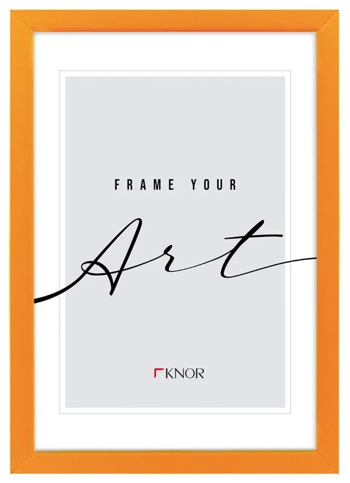 Оранжева стояща/висяща рамка 12x17 cm – knor