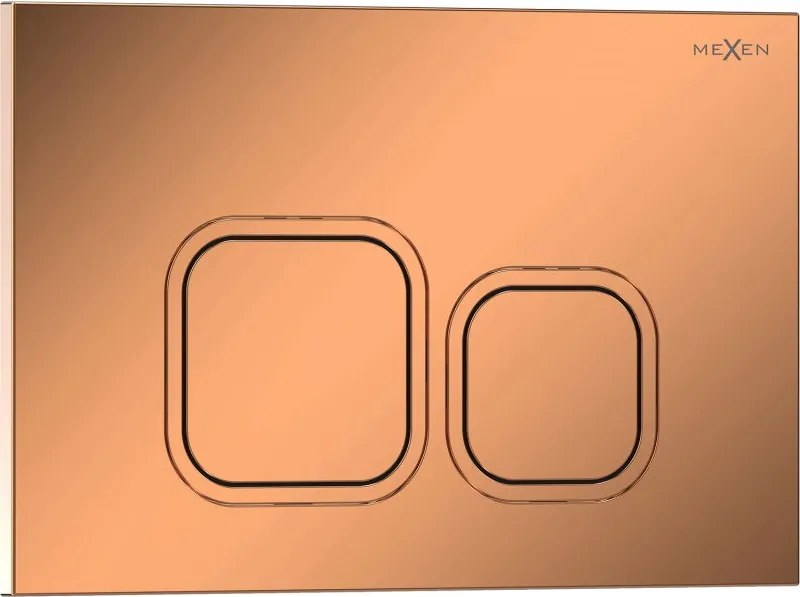 Mexen Tex 03 бутон за промиване, розово злато гланц - 6103-09