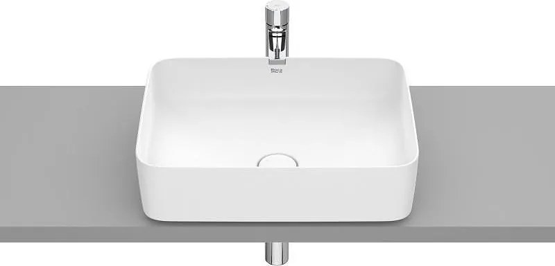 Умивалник за монтаж върху плот, InspiraSquare 500 x 370 mm, бял мат