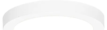 Повърхностен или вграден прожектор бял 18 см вкл. LED 3-стъпков димиране до топло с DIP превключвател - Trans